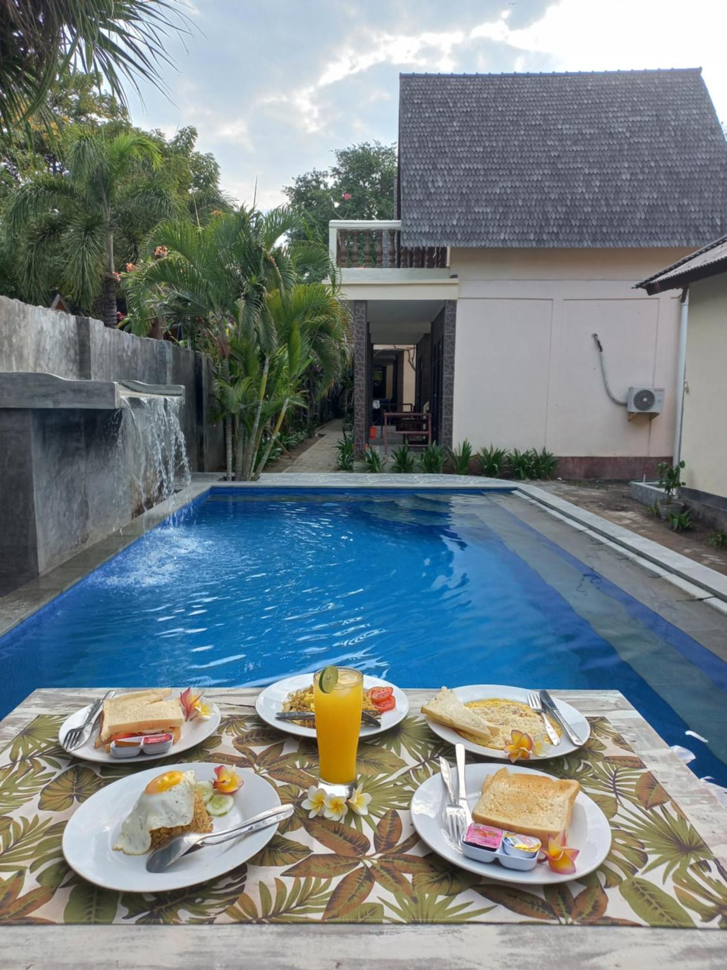 Kusuka Bungalow Lägenhet Gili Trawangan Exteriör bild